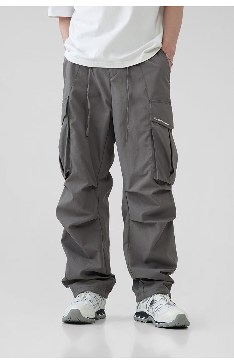 BJHG Pleated Utility Cargo Trousers