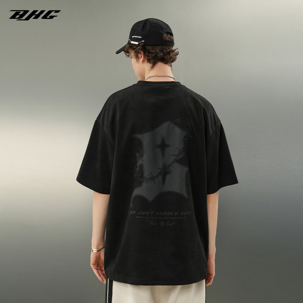 BJHG 'Thorns' Suede T-Shirt