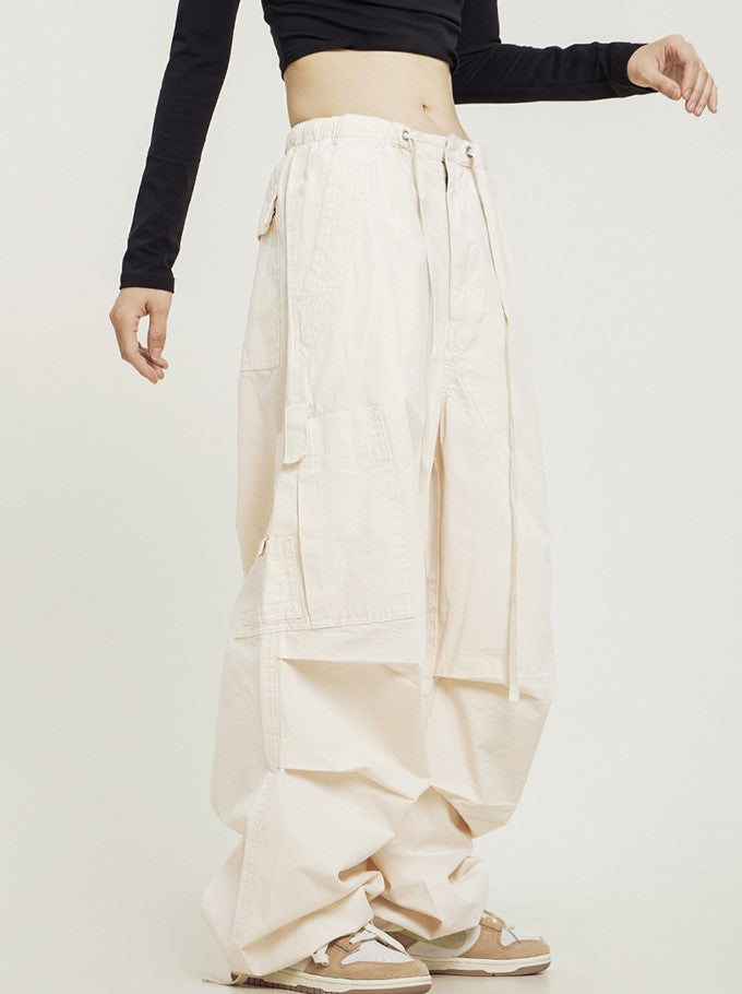 CTB Relaxed Fit Pleated Cargo Pants