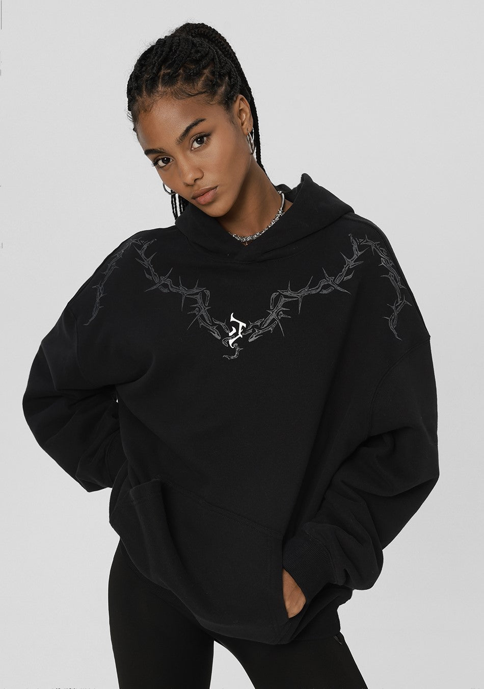 JHYQ Spiked Hoodie