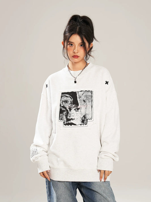 NSTNEW START 'Visions' Collage Knit Sweater