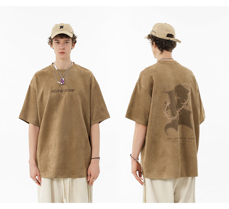 BJHG 'Thorns' Suede T-Shirt