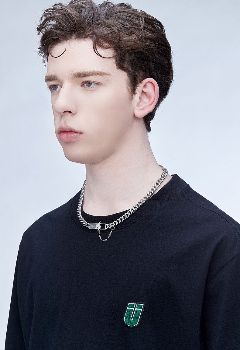 GUUKA 'Lightning Bar' Double Chain Necklace