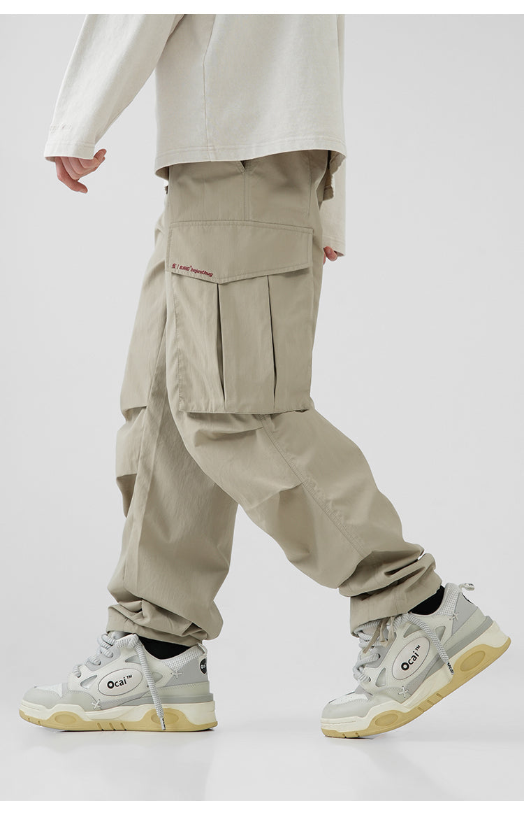 BJHG Pleated Utility Cargo Trousers