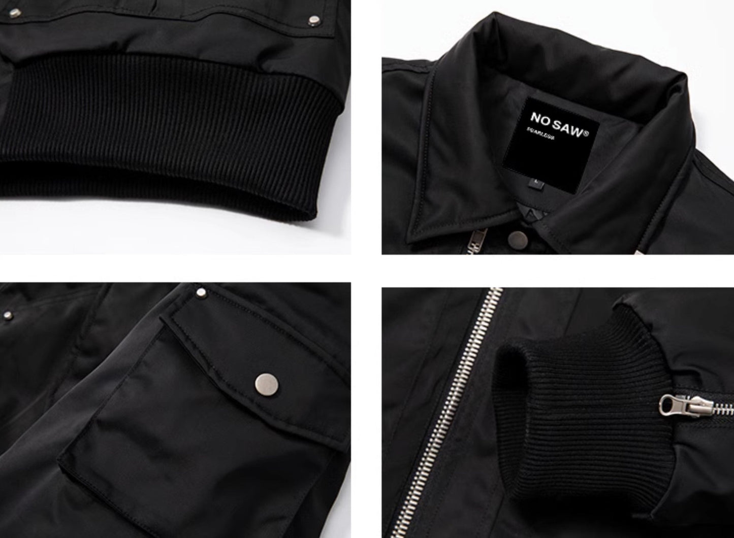 NOSAW Studded Aviator Jacket