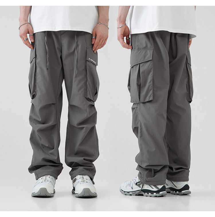 BJHG Pleated Utility Cargo Trousers