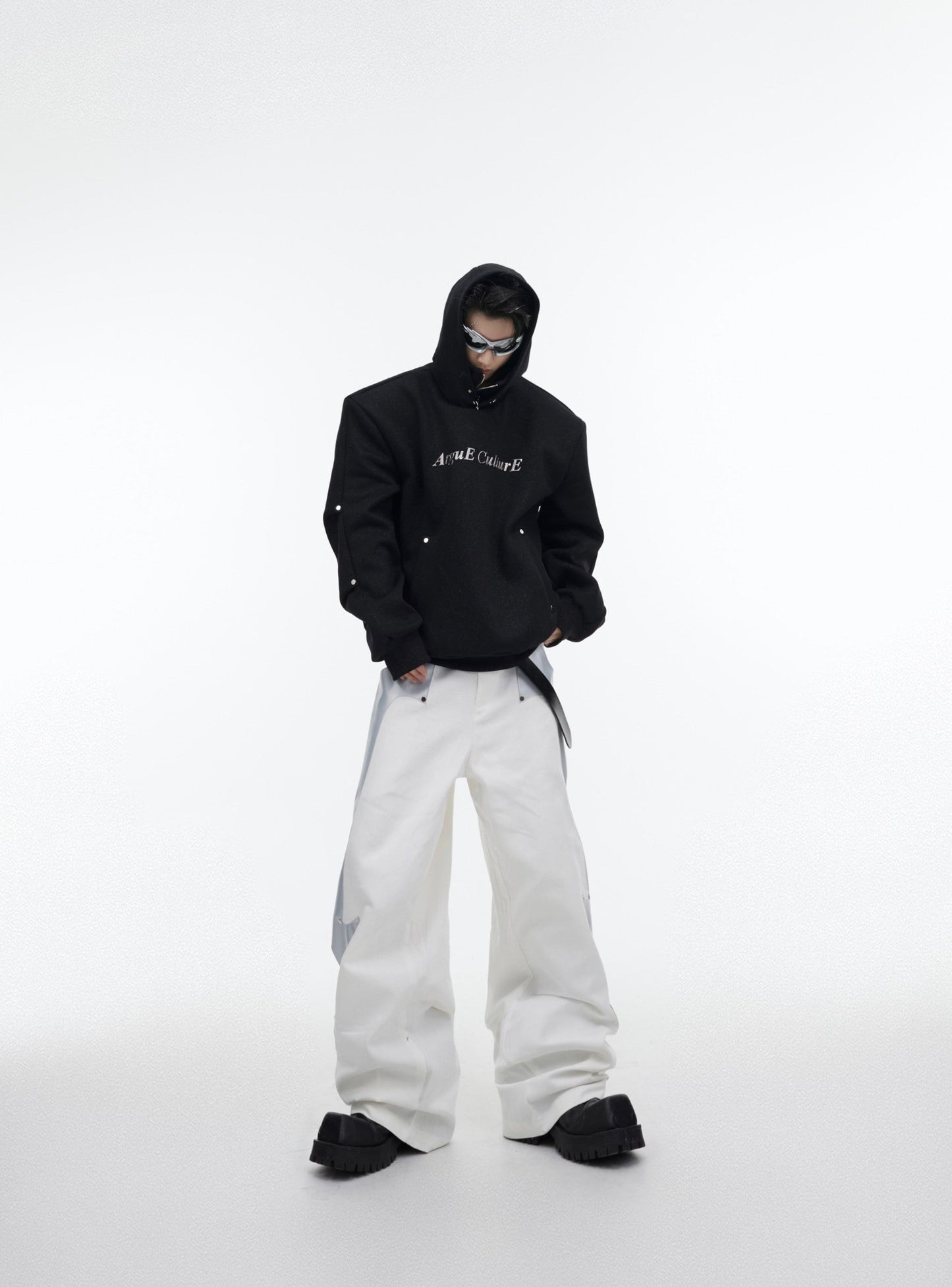 CulturE Logo Hoodie with Silver Stud Accents