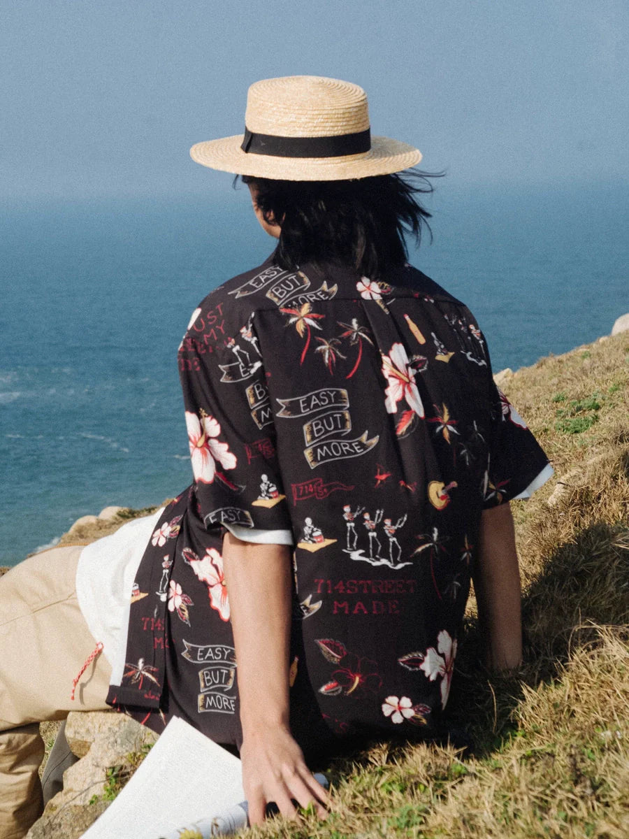 714street 'Luau' Short Sleeve Button-Up Shirt