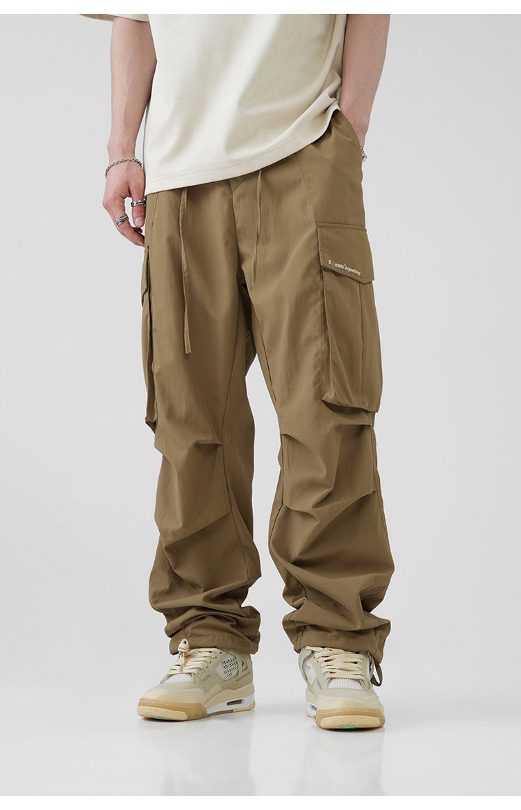 BJHG Pleated Utility Cargo Trousers