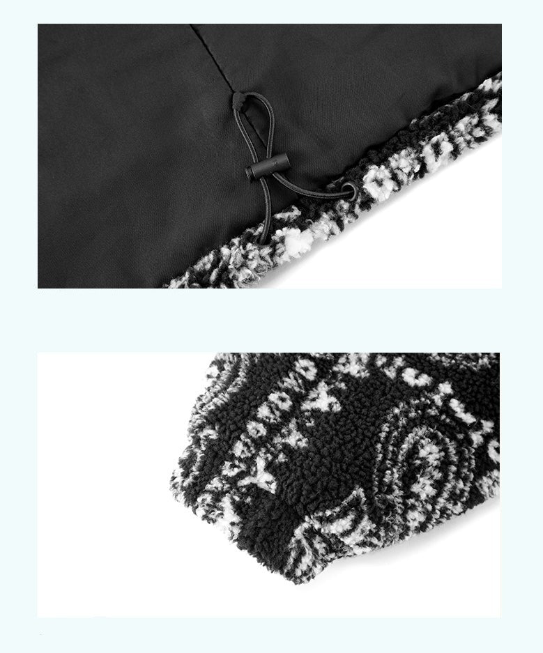 CONKLAB Fleece Jacket with Bandana Print