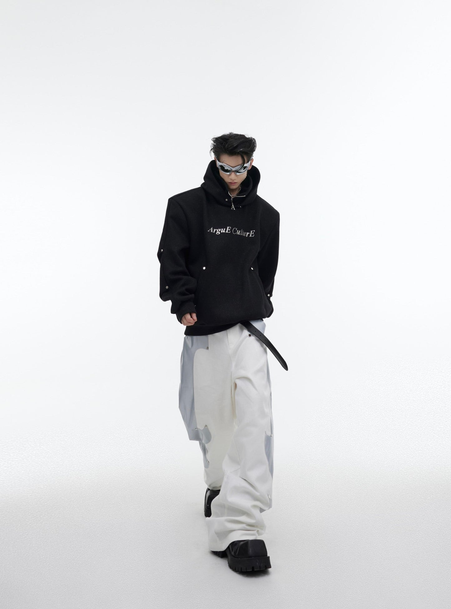 CulturE Logo Hoodie with Silver Stud Accents