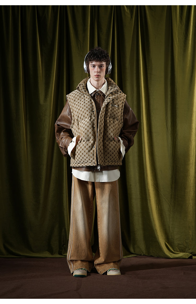 BJHG Monogram Patterned Puffer Vest