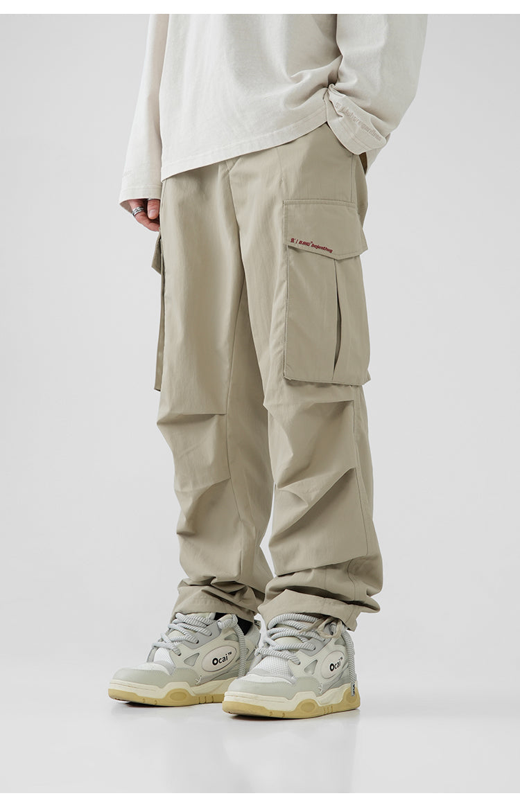 BJHG Pleated Utility Cargo Trousers