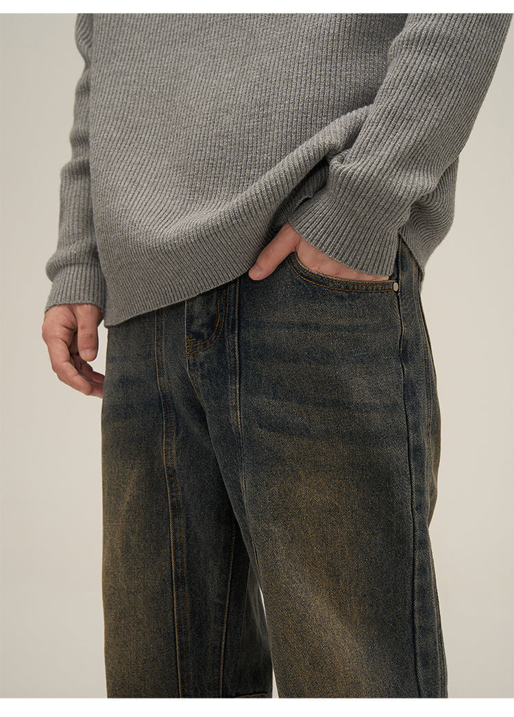 Faded Flare Denim Jeans