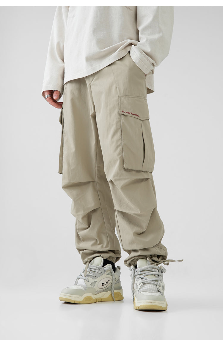 BJHG Pleated Utility Cargo Trousers