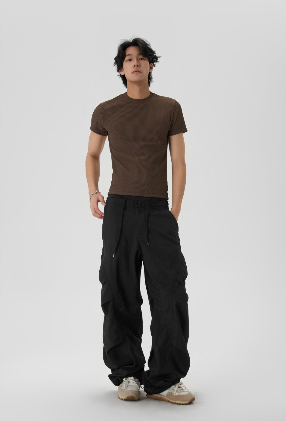JHYQ Pleated Cargo Trousers