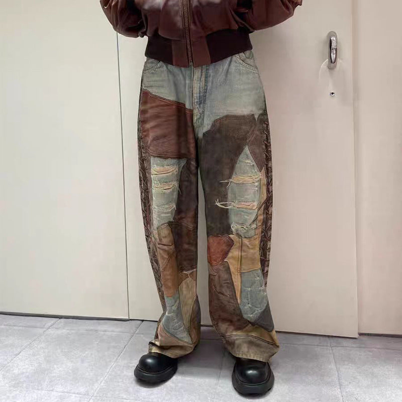 HJK Exclusive 'Abstract' Distressed Deconstructed Jeans