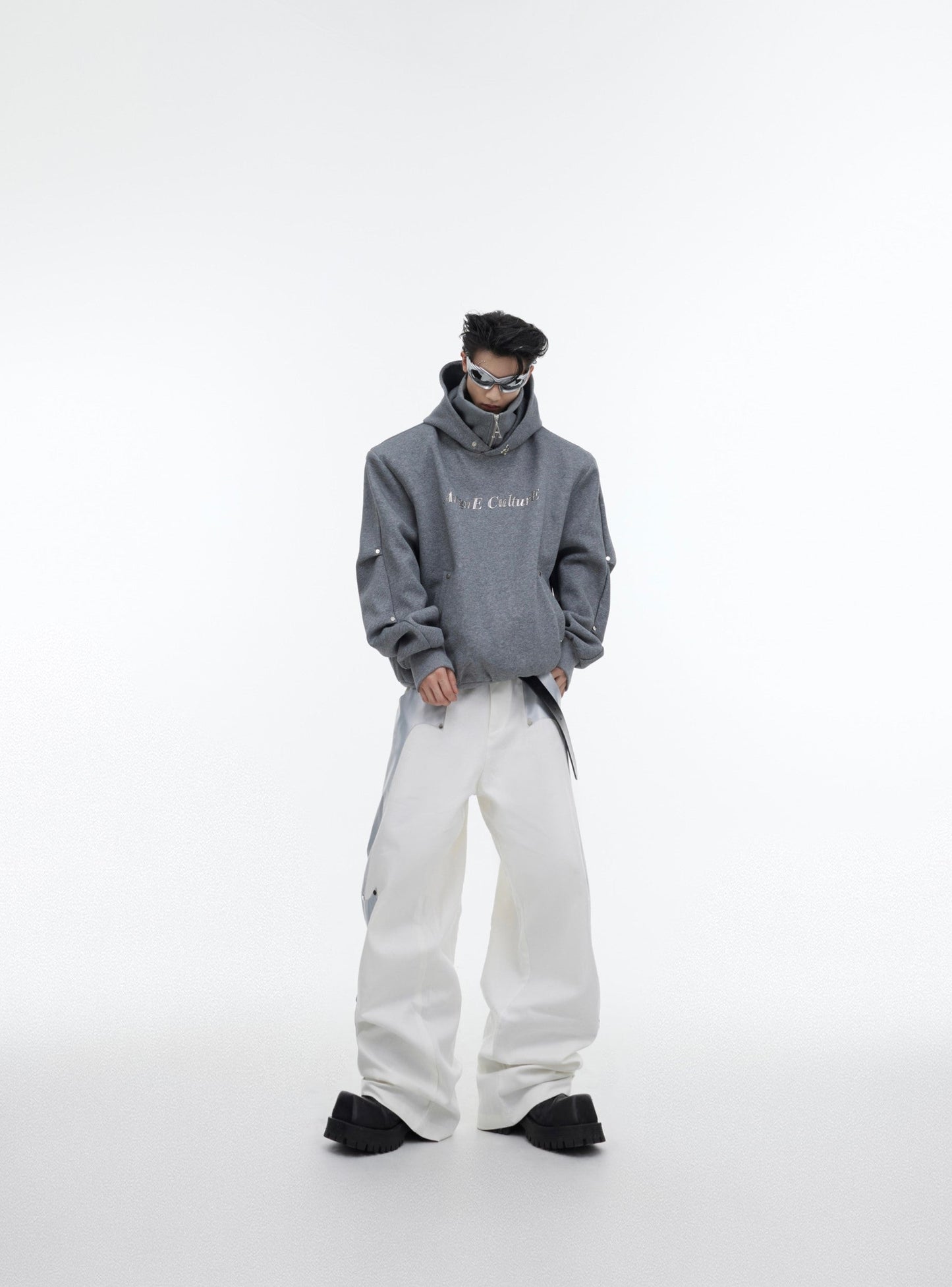 CulturE Logo Hoodie with Silver Stud Accents