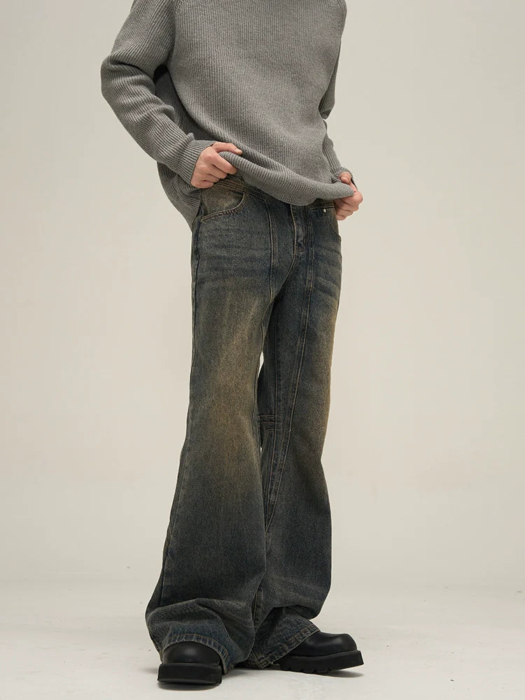 Faded Flare Denim Jeans