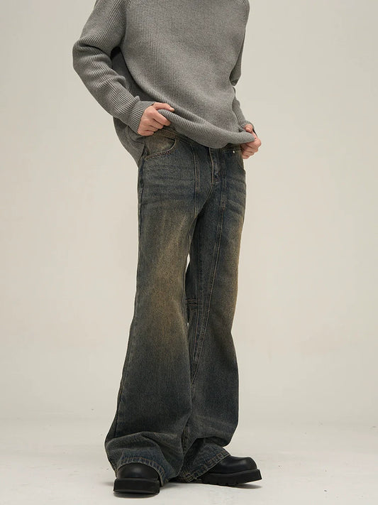 Faded Flare Denim Jeans