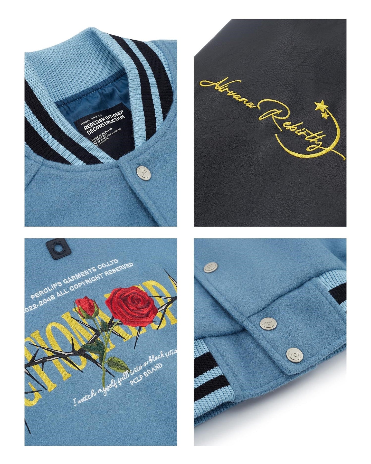 PCLP 'Roses & Thorns' Varsity Jacket