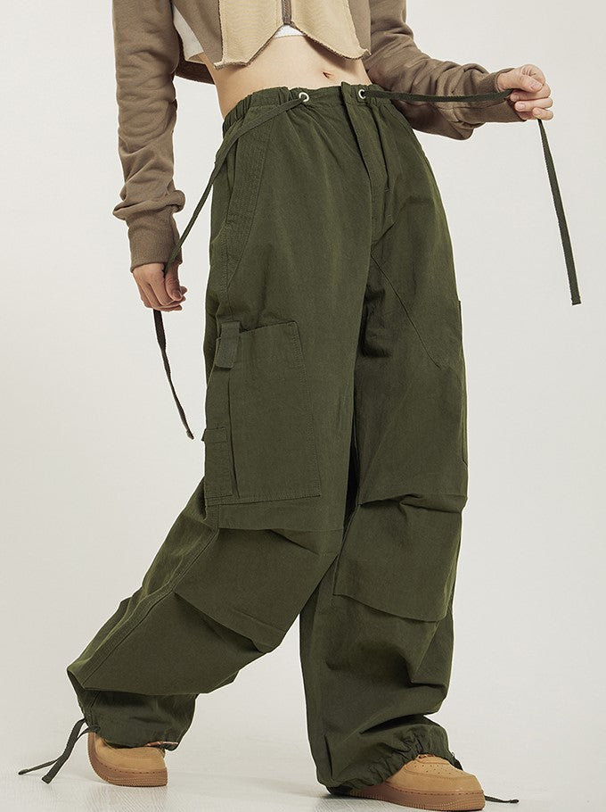CTB Relaxed Fit Pleated Cargo Pants