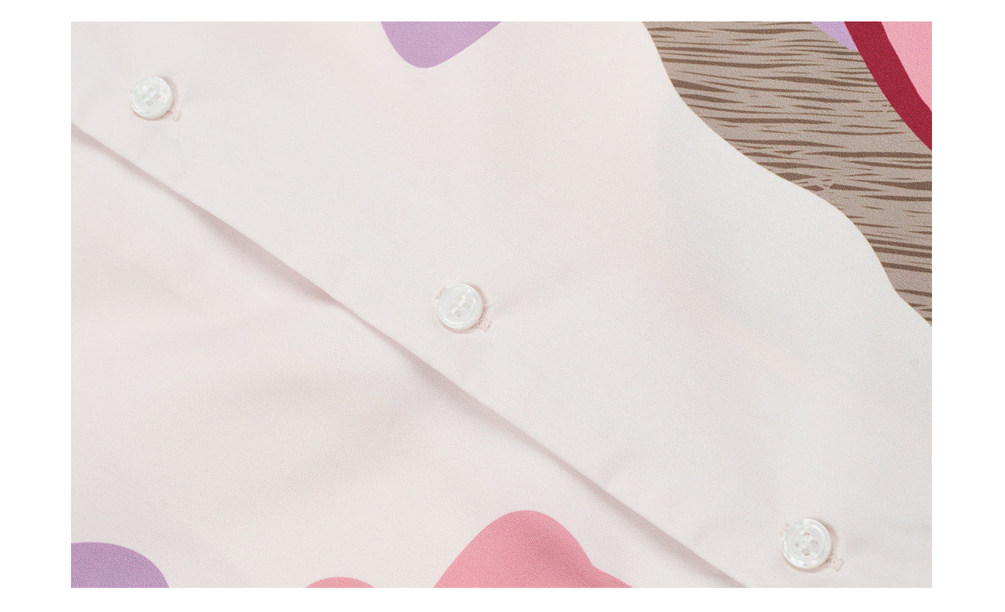 Loose Floral Print Button-Up Shirt - EMPTY REFERENCE