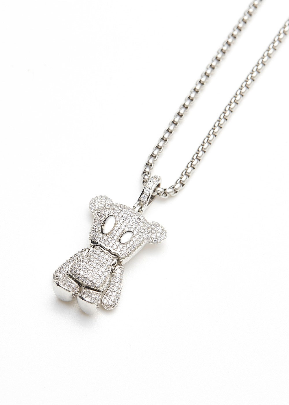 Fearless Bear Pendant Necklace with Hood