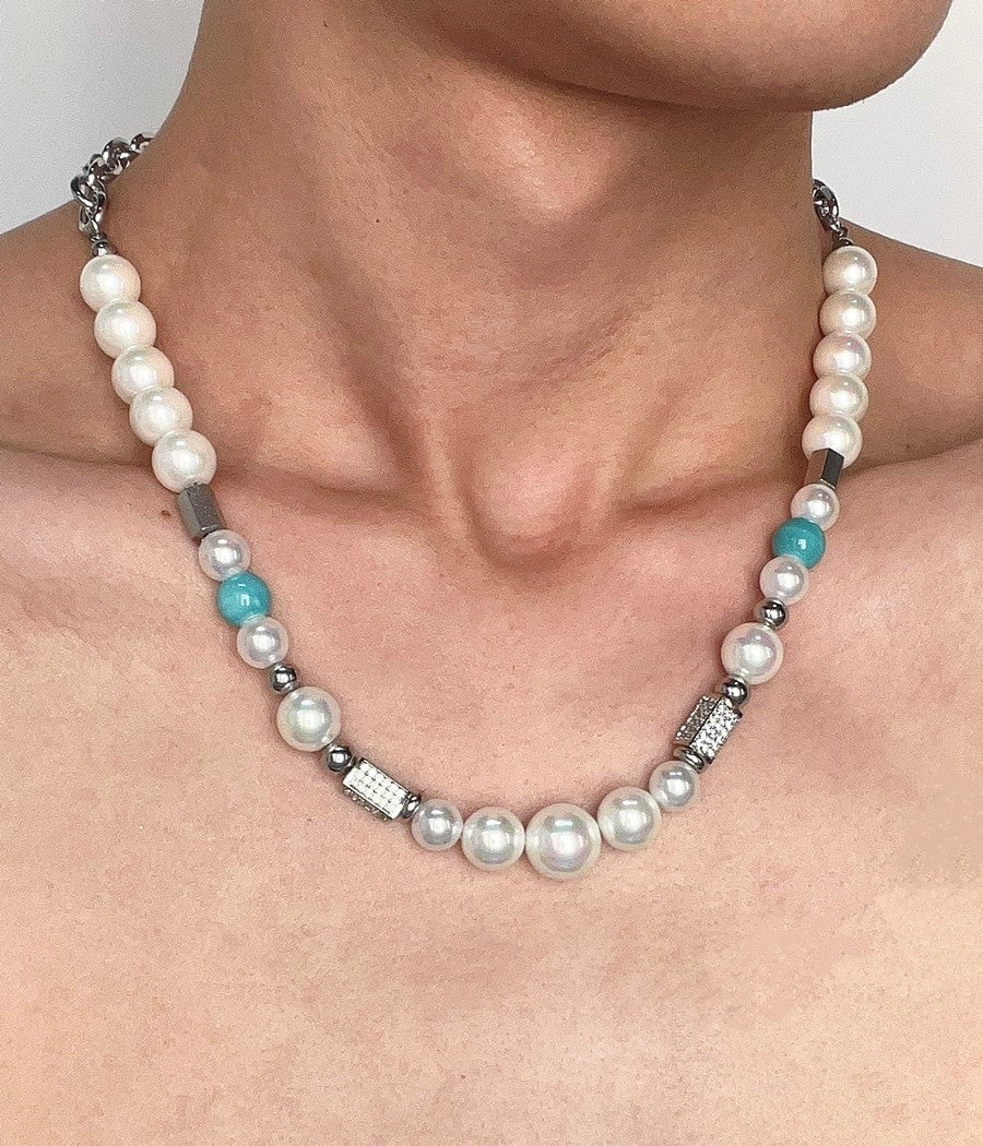 MINBIN Tiru Pearl Pendant Necklace