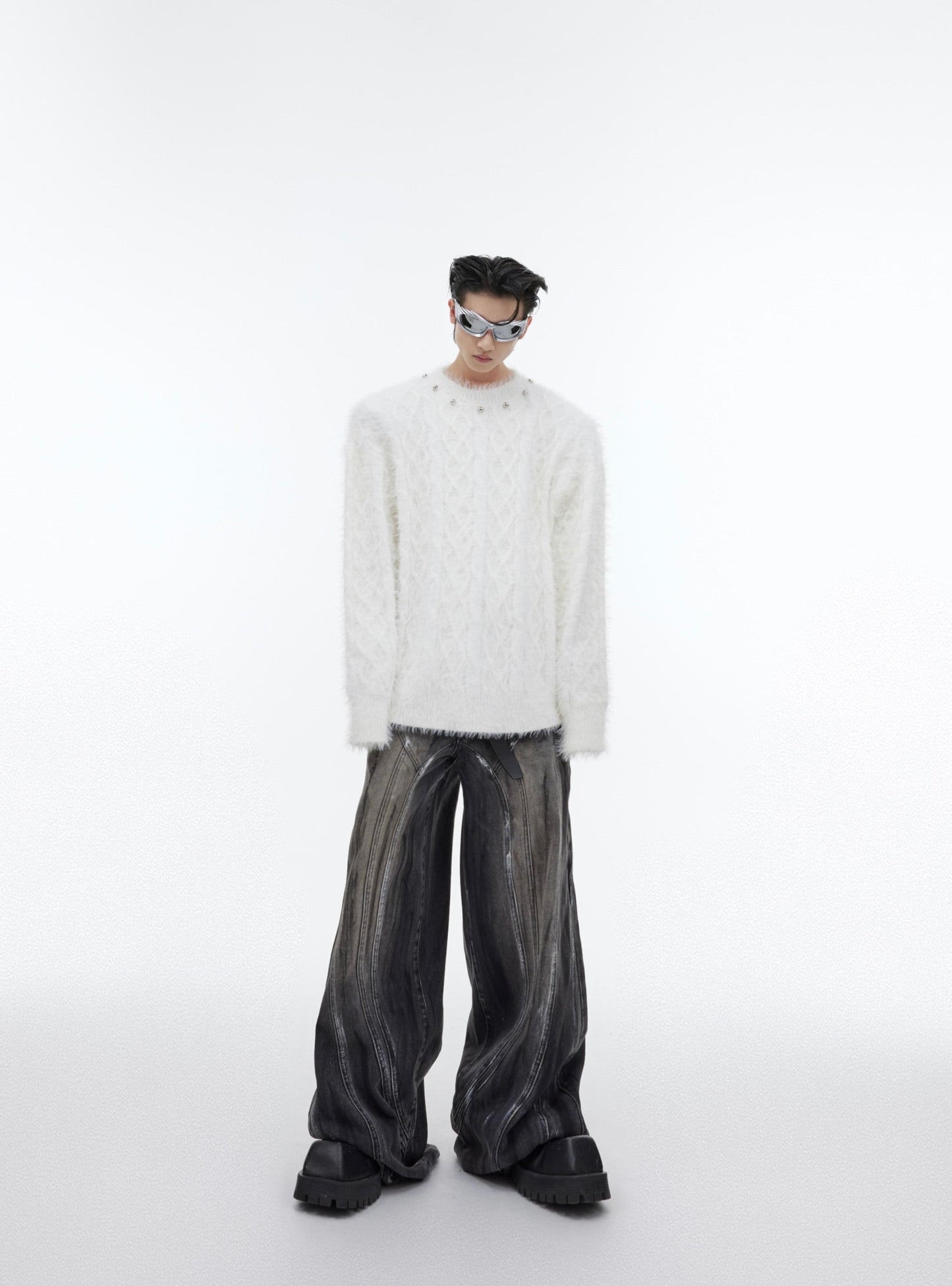 CulturE Studded Neckline Sweater