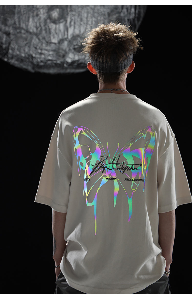 BJHG 3M Reflective Butterfly T-Shirt