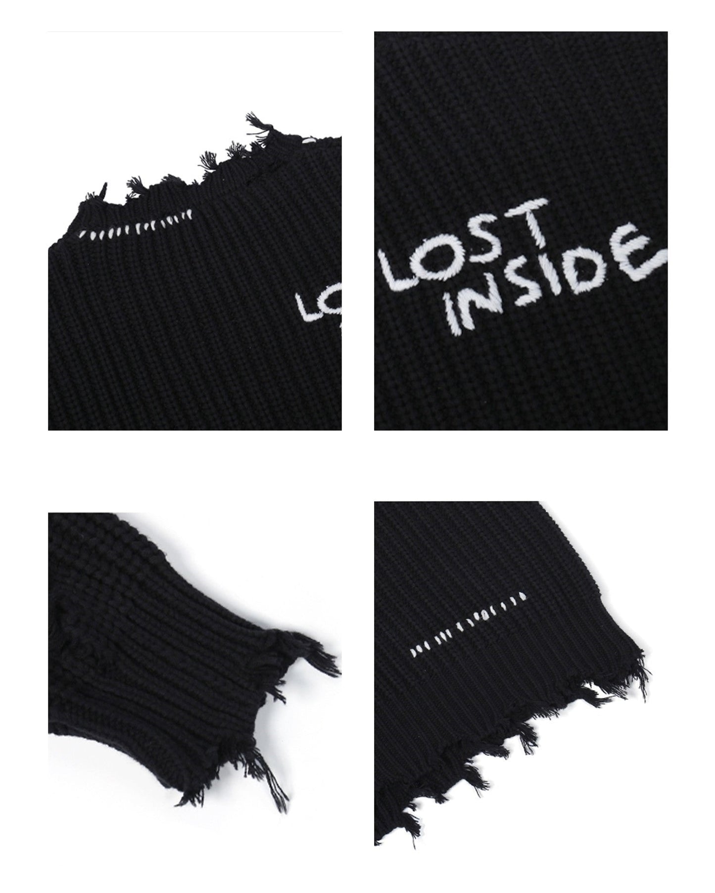 PCLP 'Lost Inside' Vintage-Inspired Distressed Knit Sweater