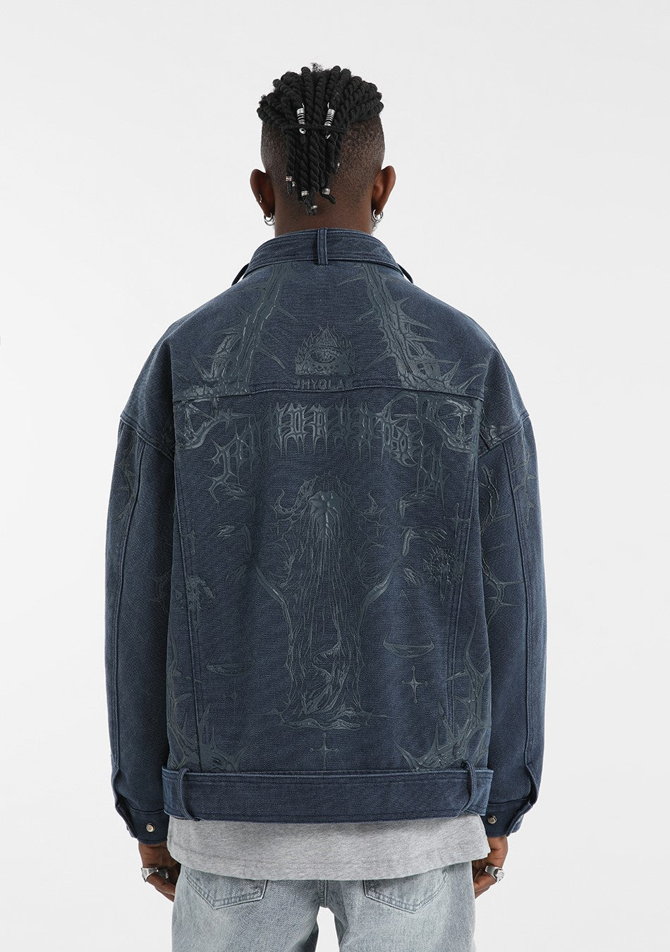 JHYQ Heavyweight Jacket with Embossed Thorn Design