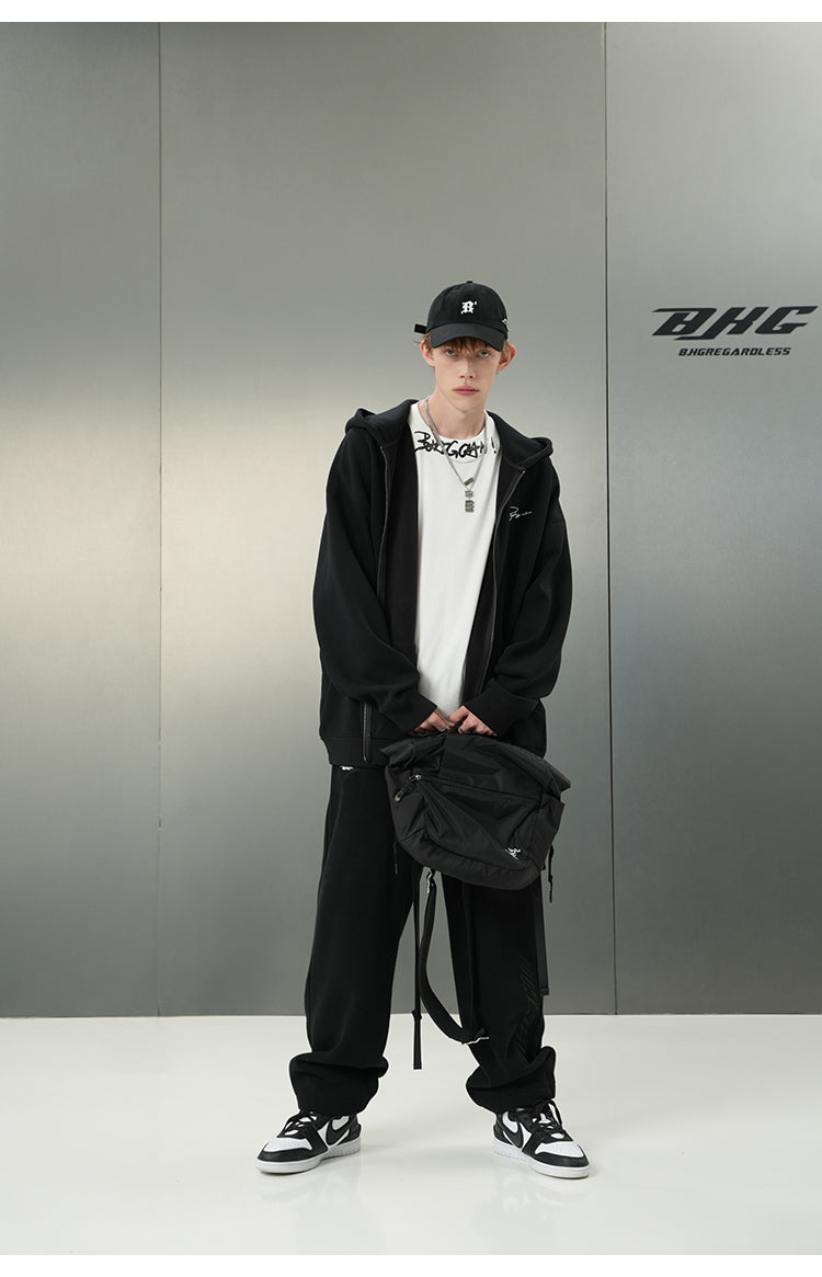 BJHG Logo Hoodie with Script Design