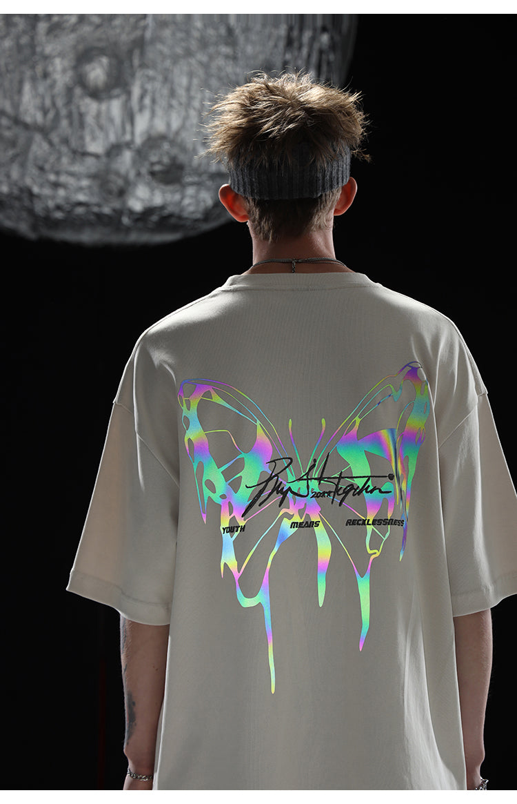 BJHG 3M Reflective Butterfly T-Shirt