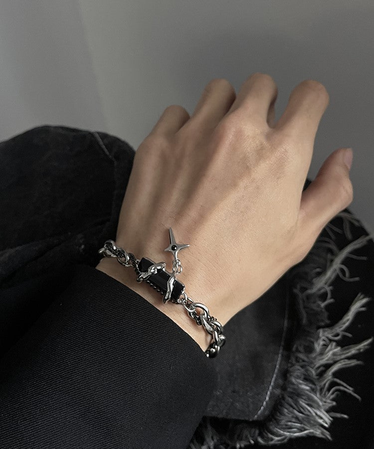 Obsidian Thorn Bracelet by HEIMA
