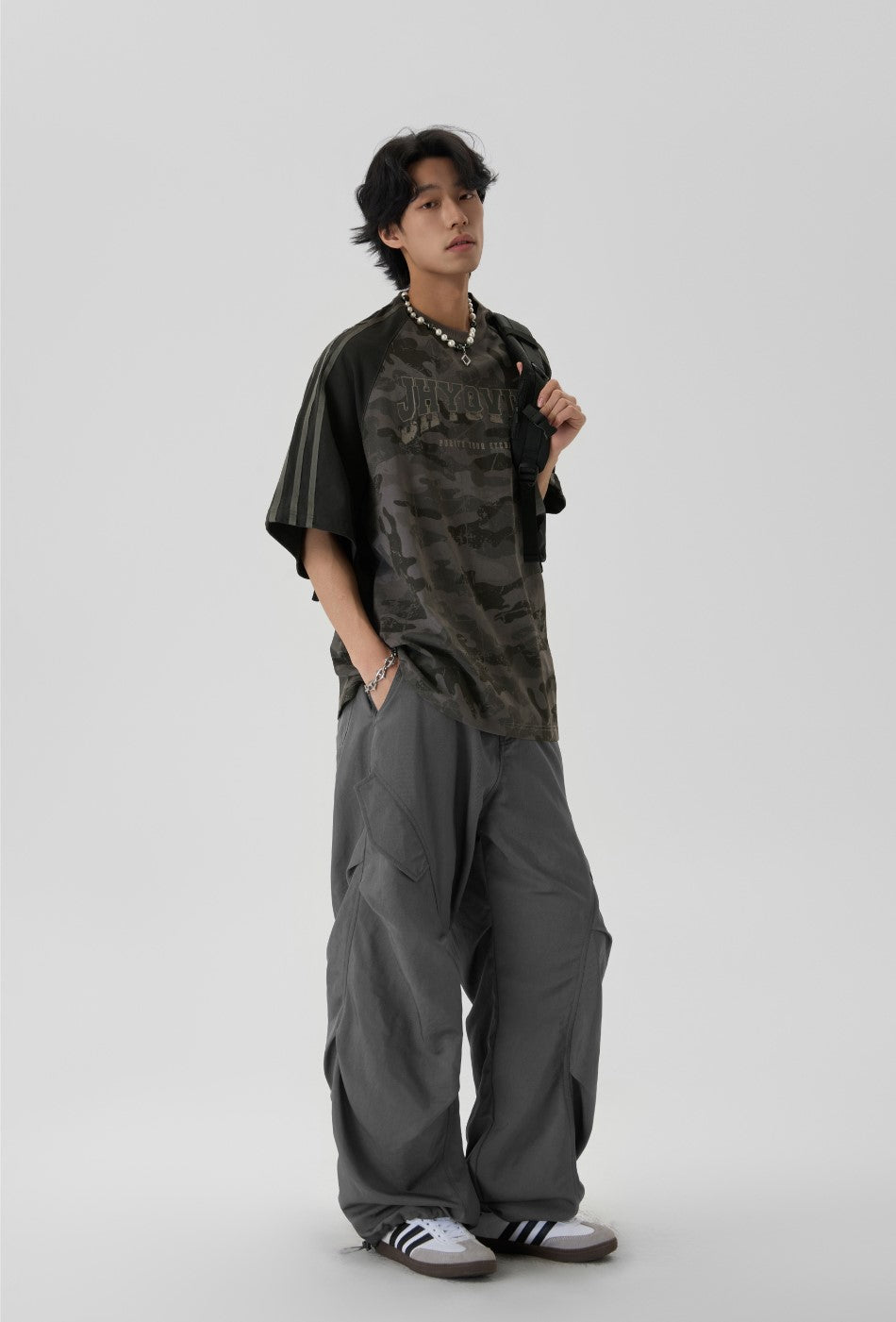 JHYQ Pleated Cargo Trousers