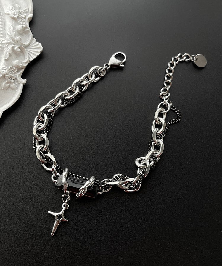 Obsidian Thorn Bracelet by HEIMA