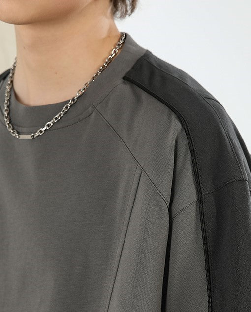 NOSAW Color Block Spliced T-Shirt