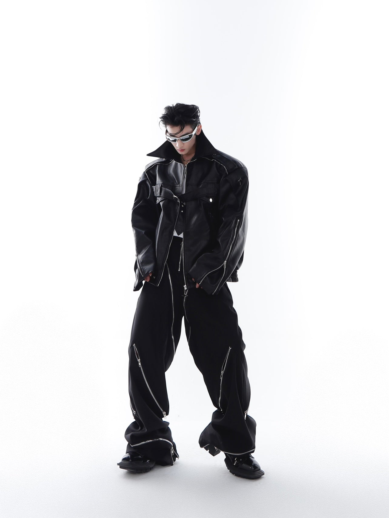 CulturE Pin-Buckle Motorcycle Jacket