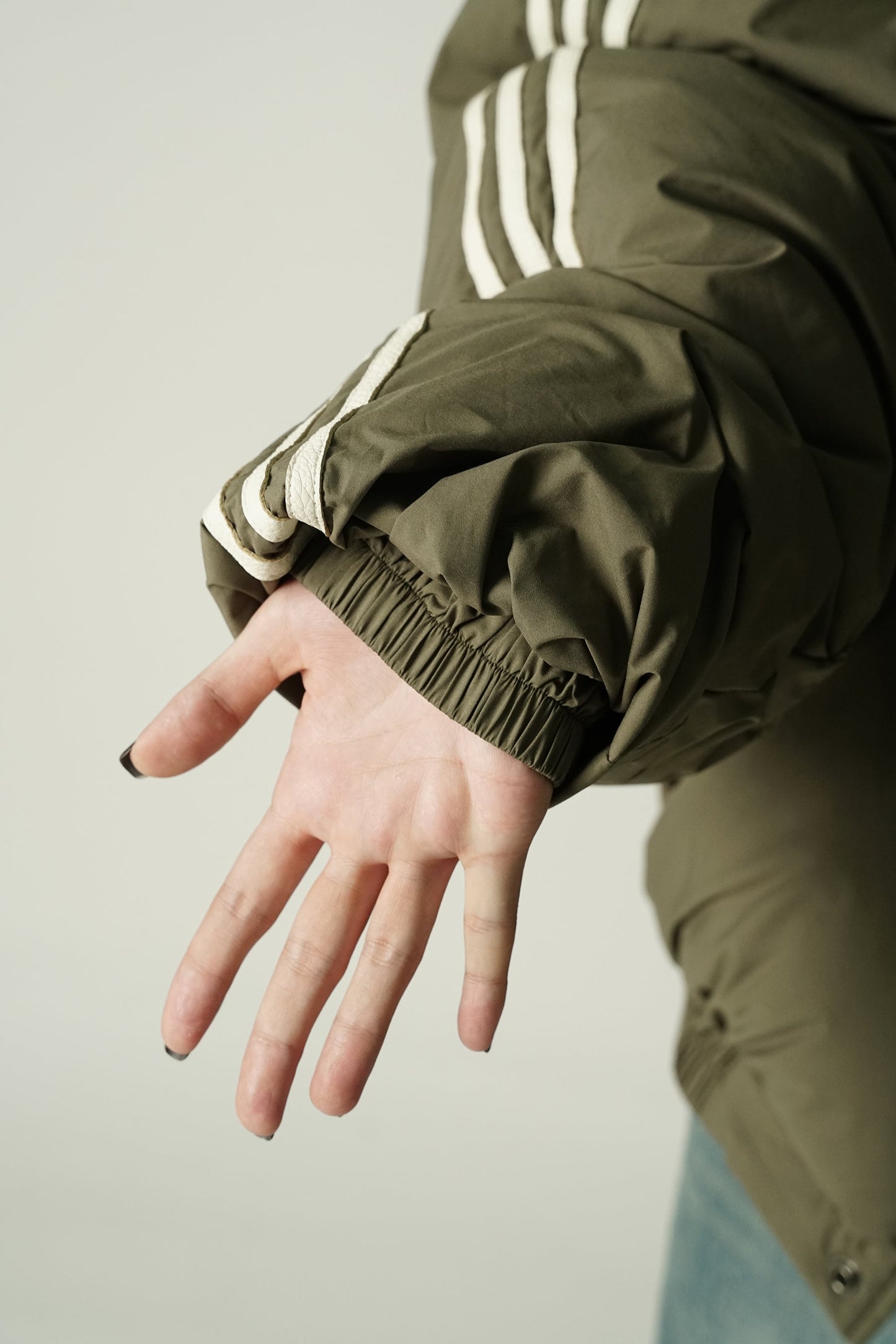 MASONPRINCE Striped Puffer Coat