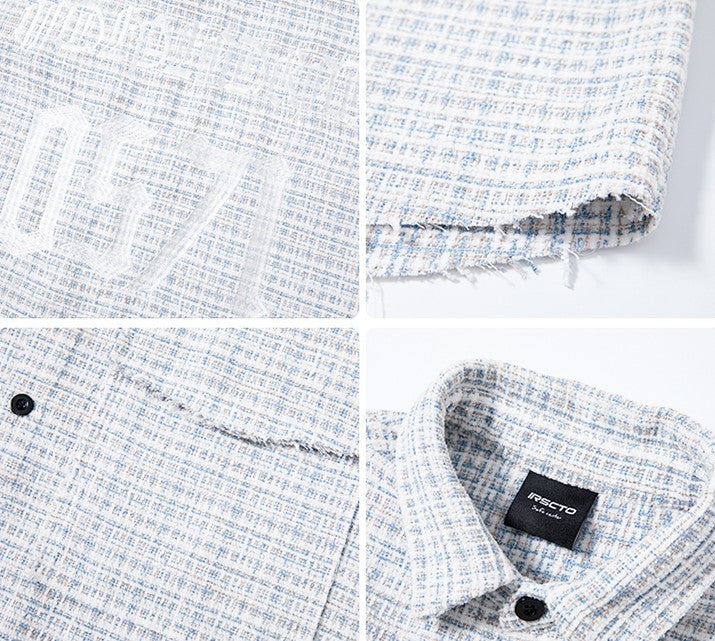 NOSAW Unfinished Edge Tweed Flannel