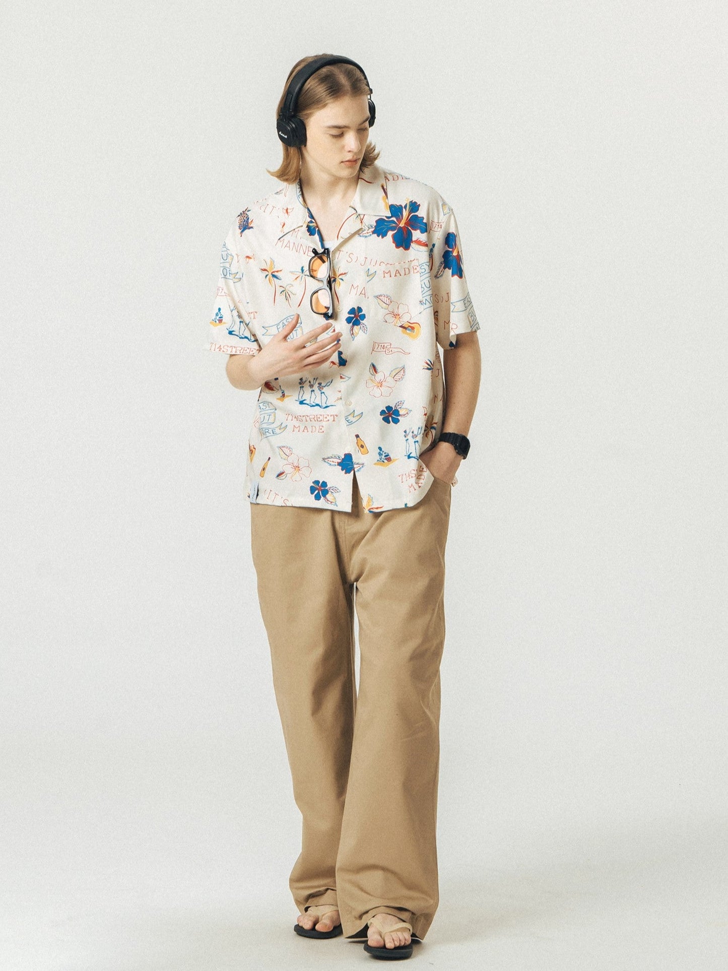 714street 'Luau' Short Sleeve Button-Up Shirt