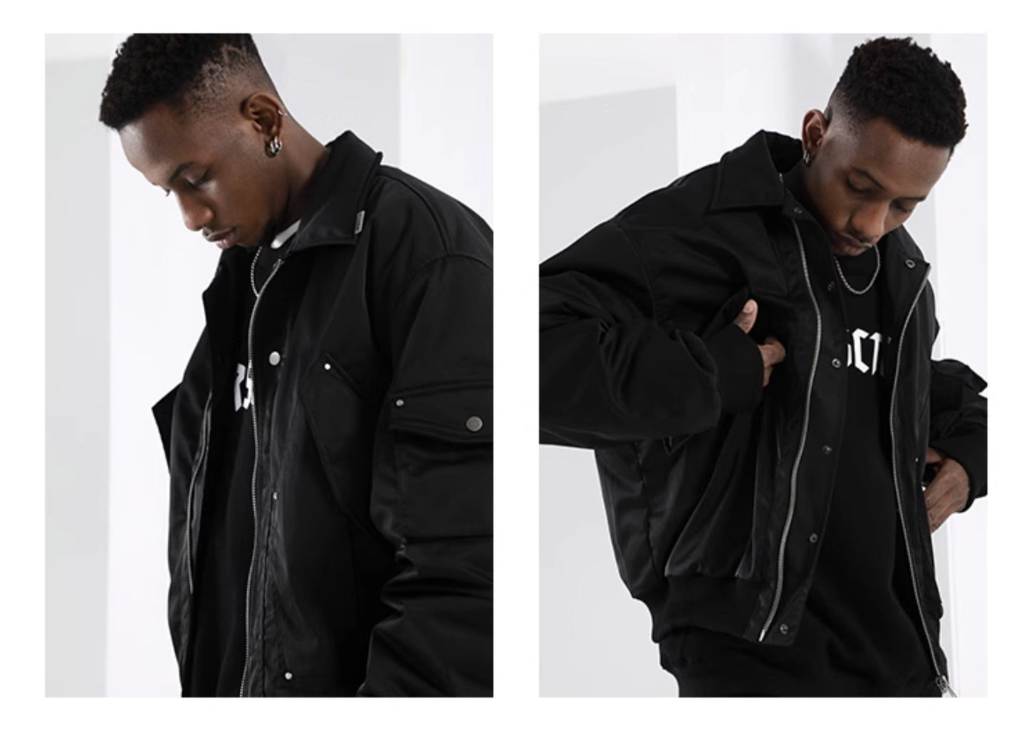 NOSAW Studded Aviator Jacket