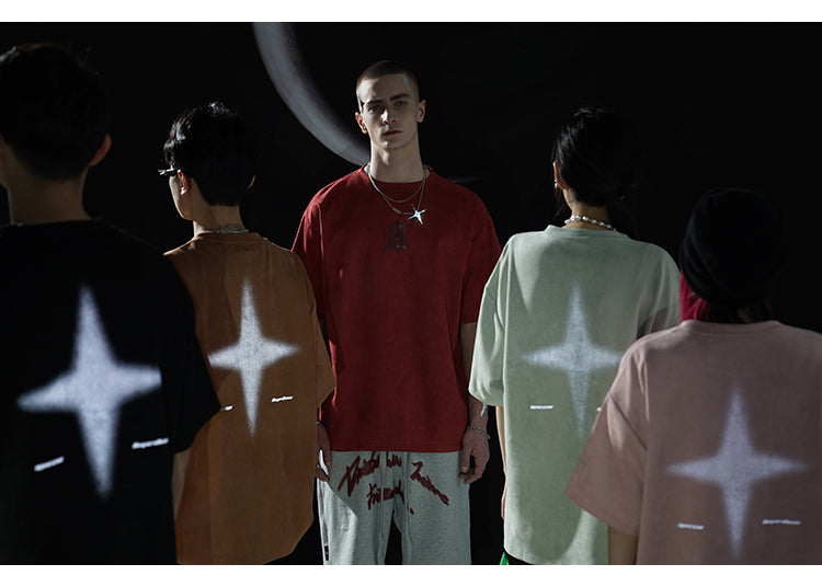 BJHG 3M Reflective Star Spike T-Shirt