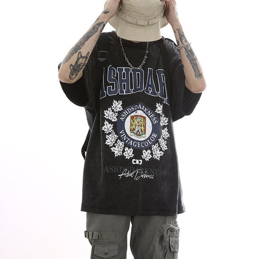 Ash Dark Vintage Collegiate T-Shirt