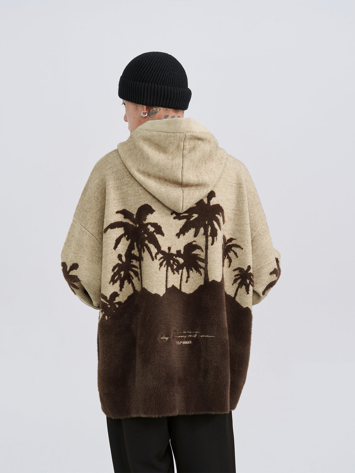 PCLP 'King Palm' Knitted Hoodie