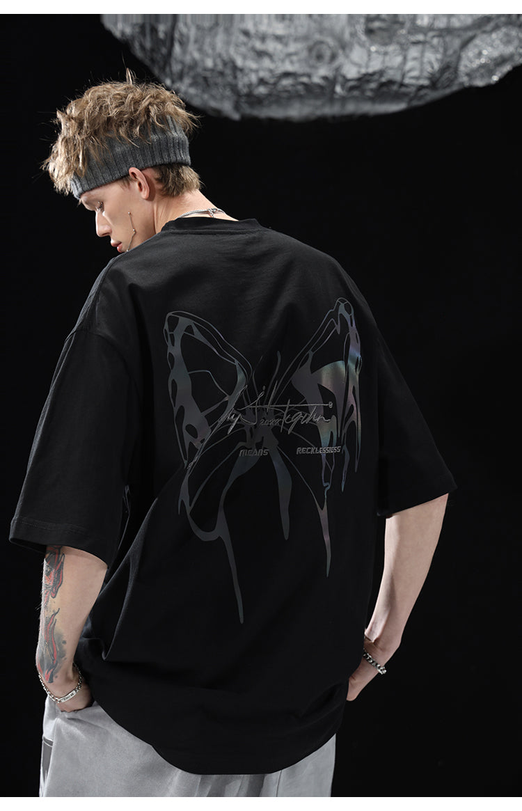BJHG 3M Reflective Butterfly T-Shirt