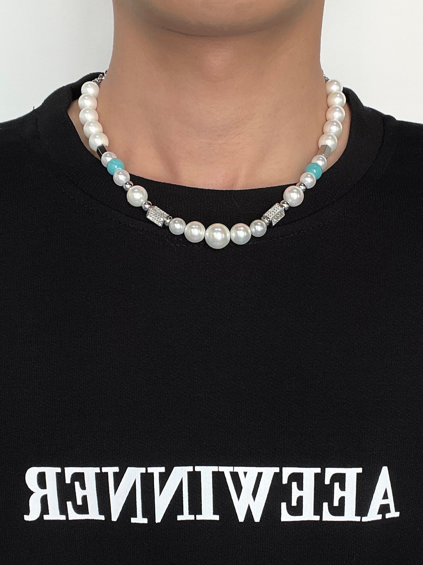 MINBIN Tiru Pearl Pendant Necklace