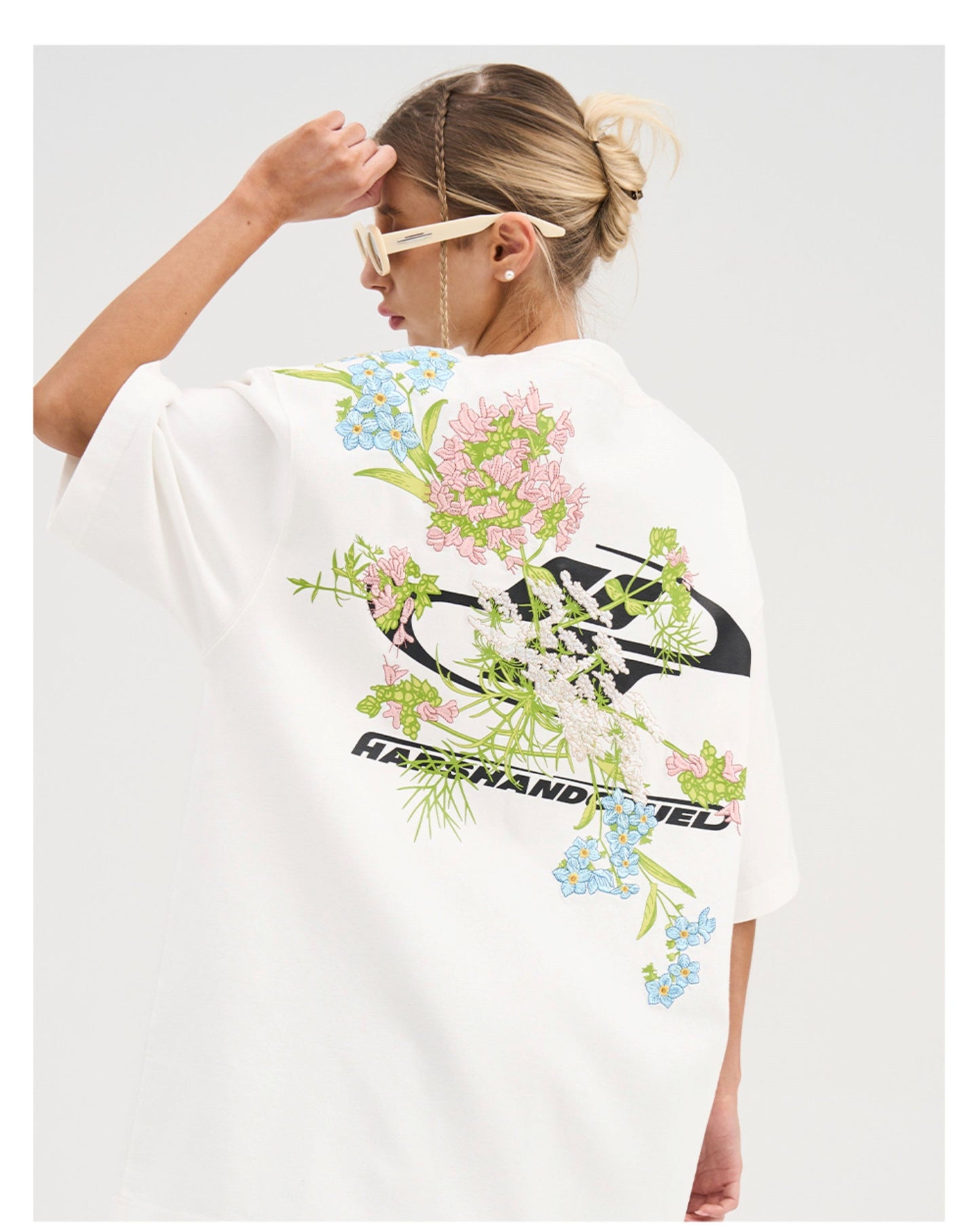 Embroidered 'Bloom' Tee by HARSH and CRUEL